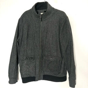 Carbon 2 Cobalt Full‎ Zip Wool Bomber Jacket XL